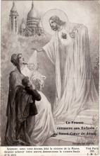 Репродукция картины "франция освящает своих детей пред святым сердцем иисуса" художника "соломко сергей"