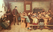 Картина "die dorfschule von 1848" художника "анкер альберт"
