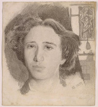 Картина "self-portrait" художника "соломон симеон"
