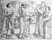 Репродукция картины "the first offering of aaron" художника "соломон симеон"