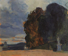 Копия картины "в версальском парке" художника "сомов константин"