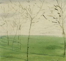 Репродукция картины "весенний пейзаж" художника "сомов константин"