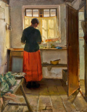 Картина "the maid in the kitchen" художника "анкер анна"
