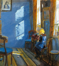 Картина "sunlight in the blue room" художника "анкер анна"