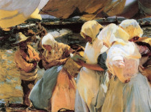 Копия картины "valencian fishwives" художника "соролья хоакин"