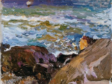 Картина "sea at ibiza" художника "соролья хоакин"
