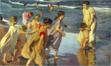 Репродукция картины "summer" художника "соролья хоакин"