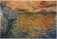 Репродукция картины "reflections at the cape, javea" художника "соролья хоакин"