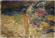 Картина "the bath, javea" художника "соролья хоакин"