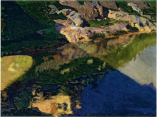 Копия картины "the shadow of alcantara bridge, toledo" художника "соролья хоакин"