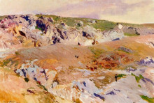Репродукция картины "roads of alijales, toledo" художника "соролья хоакин"