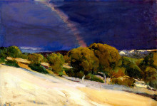 Репродукция картины "the rainbow" художника "соролья хоакин"