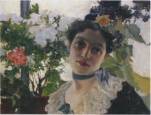 Картина "portrait of clothilde" художника "соролья хоакин"