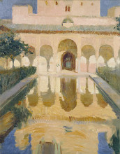 Репродукция картины "hall of the ambassadors, alhambra, granada" художника "соролья хоакин"