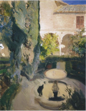 Копия картины "garden of lindaraja" художника "соролья хоакин"