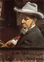 Репродукция картины "self-portrait" художника "соролья хоакин"