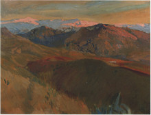 Картина "the cemetery at sierra nevada, granada" художника "соролья хоакин"