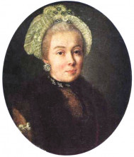 Репродукция картины "portrait of an unknown lady" художника "антропов алексей"
