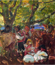 Картина "galicia, the pilgrimage" художника "соролья хоакин"