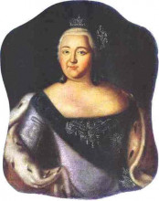 Репродукция картины "portrait of empress elizaveta petrovna" художника "антропов алексей"