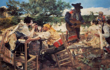 Копия картины "valencian scene" художника "соролья хоакин"