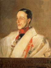 Репродукция картины "portrait of king alfonso" художника "соролья хоакин"