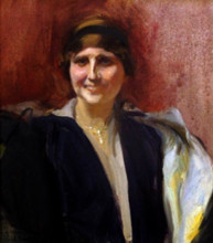 Репродукция картины "portrait of a girl" художника "соролья хоакин"