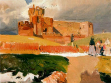 Картина "castle of la mota, medina del campo" художника "соролья хоакин"