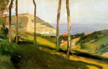 Репродукция картины "landscape in san sebastian" художника "соролья хоакин"