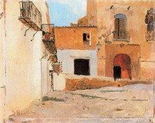 Копия картины "square of valencia" художника "соролья хоакин"