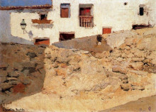 Репродукция картины "adobe houses" художника "соролья хоакин"