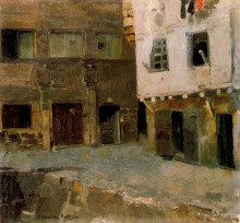 Копия картины "victor hugo&#39;s house in passages" художника "соролья хоакин"