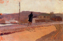 Копия картины "landscape with figure" художника "соролья хоакин"