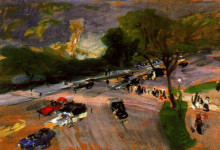 Репродукция картины "entrance to central park" художника "соролья хоакин"