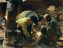 Картина "they still say that fish is expensive!" художника "соролья хоакин"