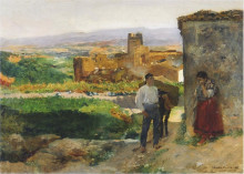 Картина "ruins of bunol" художника "соролья хоакин"