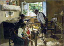 Картина "the suckling child" художника "соролья хоакин"