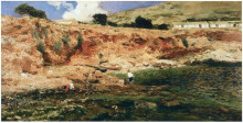 Картина "the small cove, javea" художника "соролья хоакин"