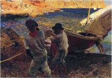 Копия картины "end of the day, javea" художника "соролья хоакин"