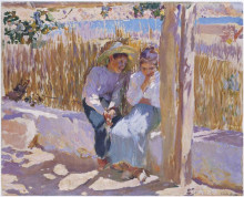 Копия картины "idyll, javea" художника "соролья хоакин"