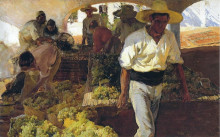 Картина "preparing raisins" художника "соролья хоакин"