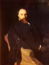 Репродукция картины "portrait of don aureliano de beruete" художника "соролья хоакин"