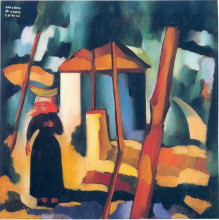 Копия картины "landscape with black figure" художника "соуза-кардозу амадеу ди"