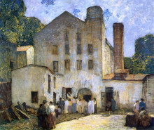 Картина "the silk mill" художника "спенсер роберт"