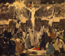 Репродукция картины "crucifixion, sketch #3" художника "спенсер роберт"