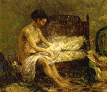 Картина "seated nude" художника "спенсер роберт"