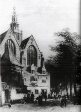 Репродукция картины "janskerk (gouda)" художника "спрингер корнелис"