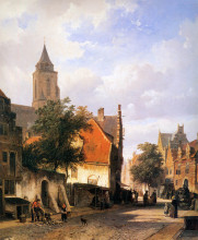 Картина "church in zaltbommel" художника "спрингер корнелис"
