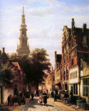 Картина "walenkerk haarlem" художника "спрингер корнелис"