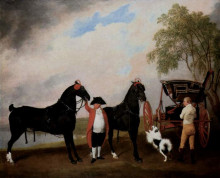 Репродукция картины "prince of wales phaeton" художника "стаббс джордж"